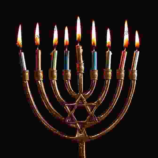 A Close Up Of A Hanukkah Menorah, Its Candles Burning Brightly, Symbolizing Hope And Renewal. The Hanukkah Wish: A Love Story