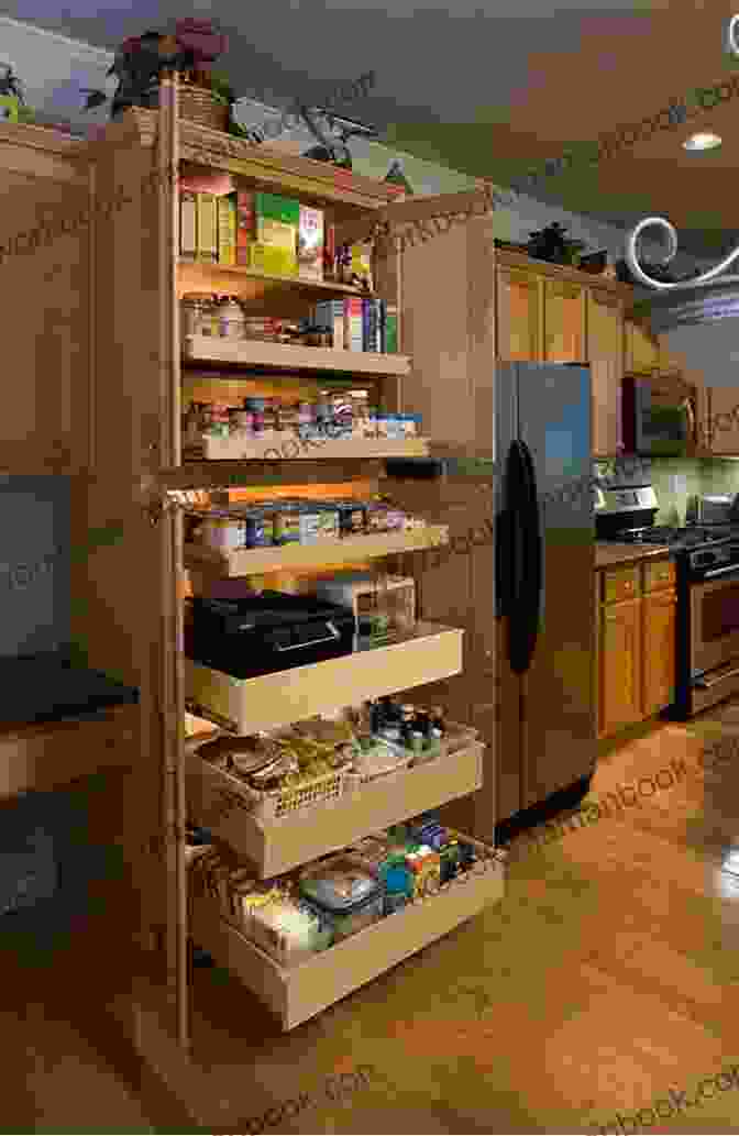 A Stylish Pull Out Pantry With Multiple Shelves, Providing Ample Storage Space Make Your Own Cutting Boards: Smart Projects Stylish Designs For A Hands On Kitchen